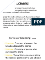 Licensing