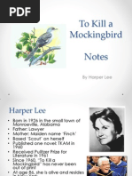 To Kill A Mockingbird Notes