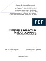 Institutii si Infractiuni in Noul Cod Penal
( Manual pentru uzul formatorilor SNG )