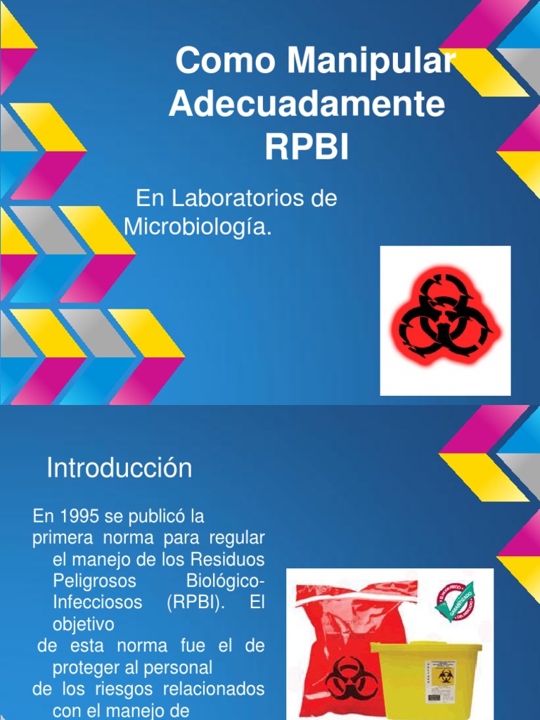 RPBI | Descargar gratis PDF | Residuos | Sangre
