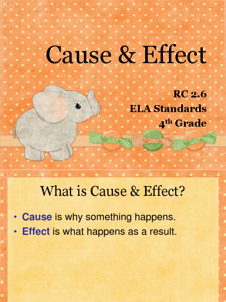 Understanding Cause and Effect for 4th Grade | PDF | Cooking, Food ...