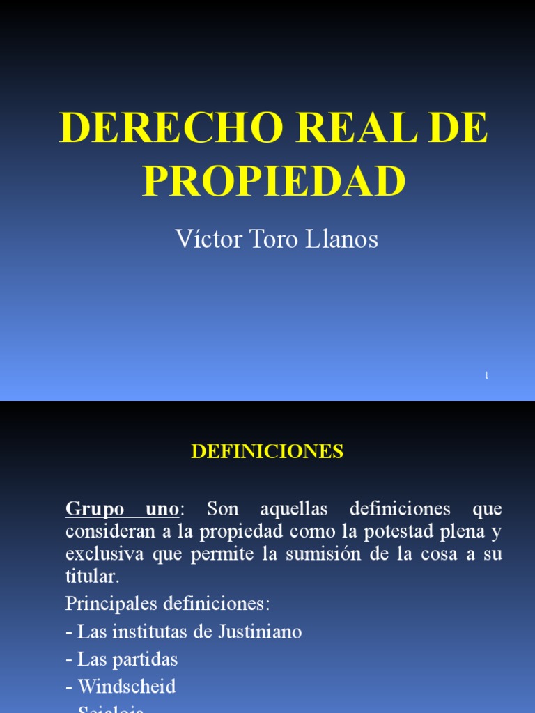 Que Es El Derecho Real De Propiedad 2023