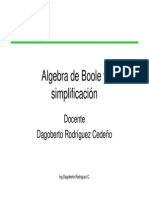 Algebra de Boole Simplificacion