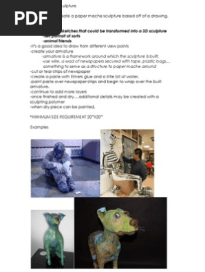 paper mache sculpture