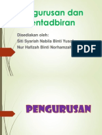 Pengurusan Dan Pentadbiran