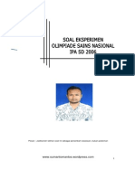 Latihan Soal Olimpiade Ipa Eksperimen Osn SD 06