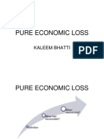 Tort Pure Ecnomic Loss