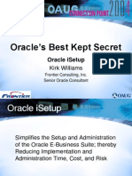 Best Secret - Using Oracle Isetup