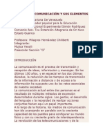 Proceso de Comunicación y Sus Elementos