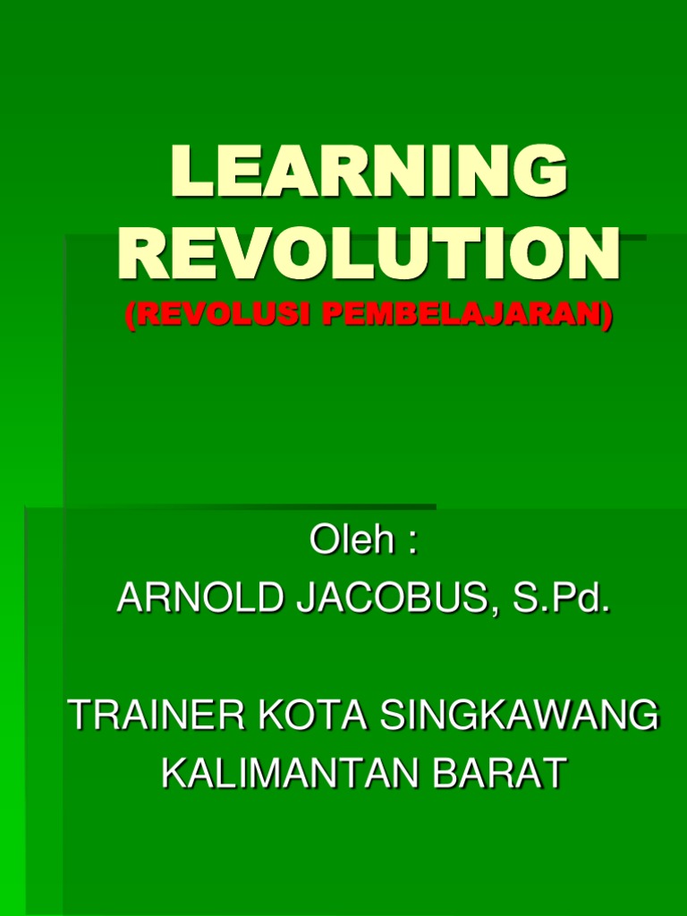 Learning Revolution | PDF