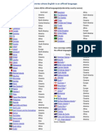 English Official Language Countries