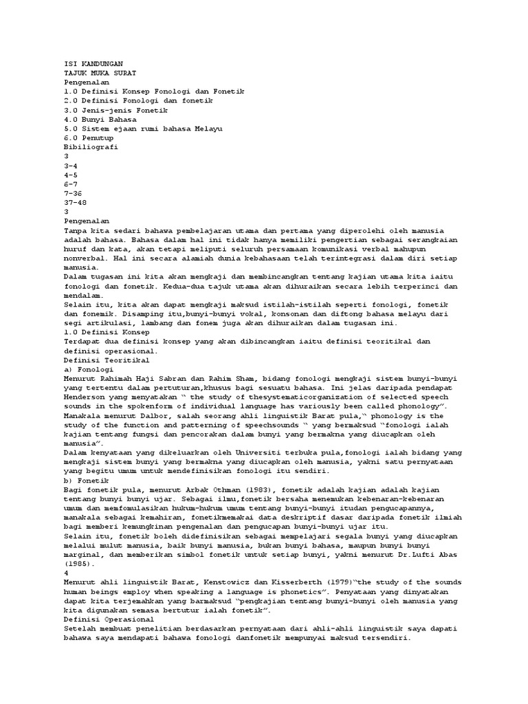 Rujukan Fonologi Pdf