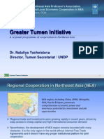 Models of Northeast Asian Economic Cooperation_GTI Projects and Institutions, DPRK Withdrawal