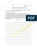 Advanced Practical Writing - Problem