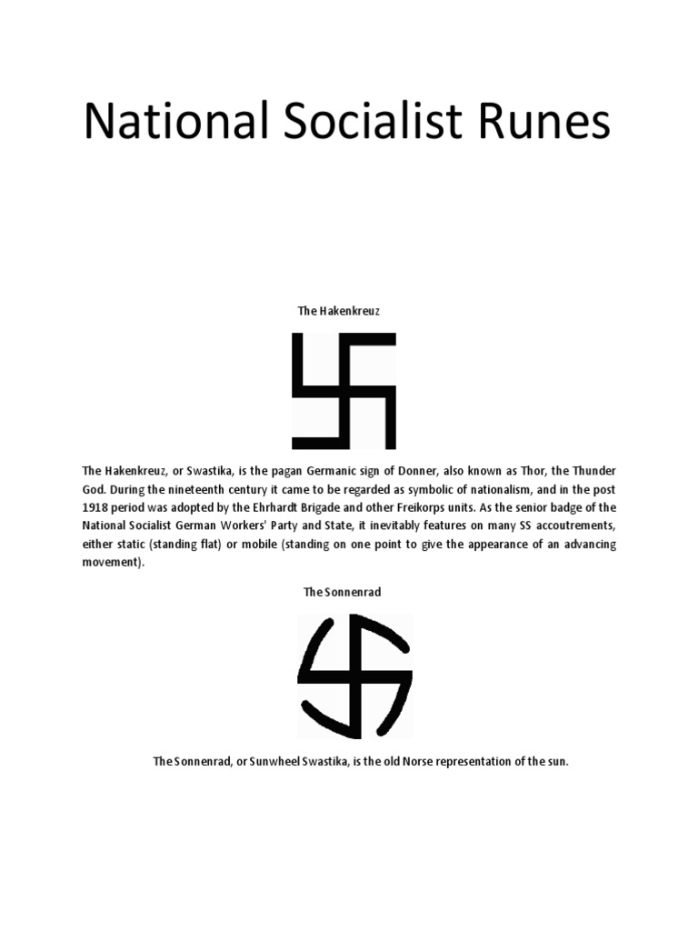 National Socialist Rune Symbols | PDF | Nazi Party | Schutzstaffel