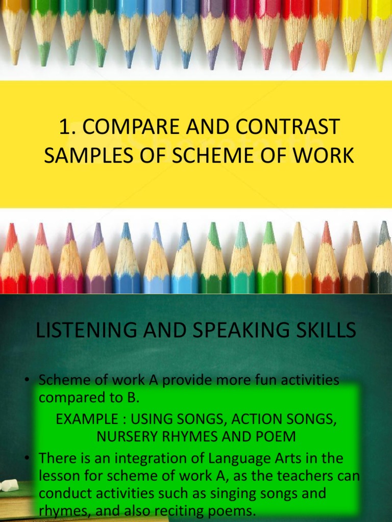 Comparing Schemes of Work for Skills | PDF
