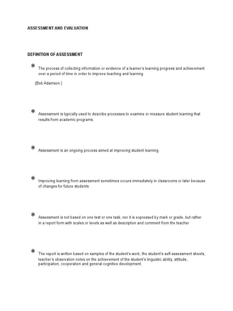 Assessment Vs Evaluation Download Free Pdf Educational Assessment