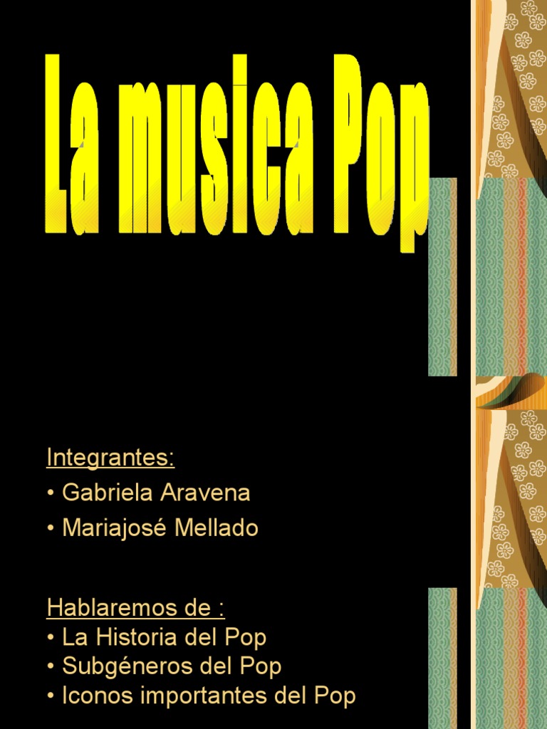 Pop Spanish PDF M sica Pop Britney Spears