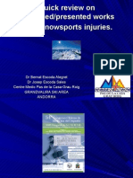 Revisión Rápida de Trabajos Sobre Lesiones en Deportes de Nieve.