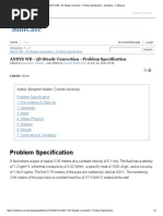ANSYS WB - 2D Steady Convection - Problem Specification - Simulation - Confluence