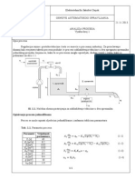 Laboratorijske Vježbe Iz Osnova Automatskog Upravljanja (Proces 2, Parametri 8) LV1 ETFOS