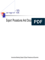 International Marketing Chapter 22 Export Procedures and Documents