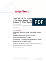 Underwriting The Recovery: Growth in European Shadow Banking Is Unlikely To Offset Bank Deleveraging