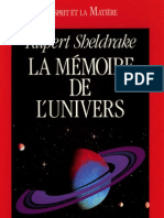Rupert Sheldrake - La Mémoire de l'Univers
