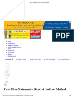 Cash Flow Statement - Direct & Indirect Method