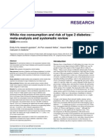 White Rice Consumption and Risk of Type 2 Diabetes