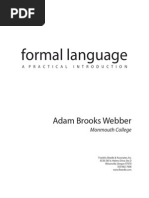 Formal Language A Practical Introduction by Adam Brooks Webber