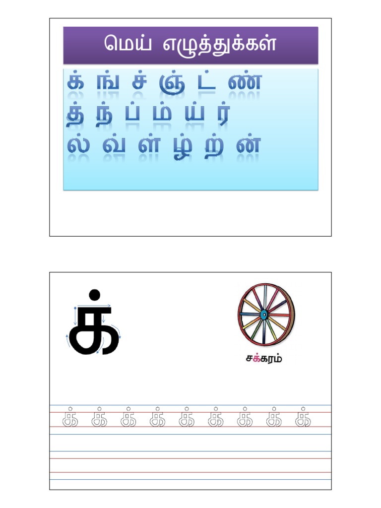 மெய் எழுத்துக்கள் | PDF