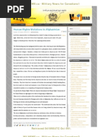 "Human Rights Violations in Afghanistan"