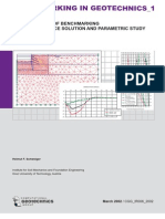 Benchmarking Deep Excavation Numerical Models