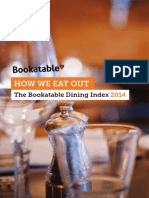 Bookatable Dining Index 2014