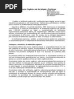 Adubação Orgânica de  Hortaliças  e Frutíferas outubro-2011