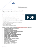 Artigo 2539 o Que Estudar para A Prova de Espanhol de Aft