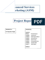 Advanced Services Marketing (ASM) : Submitted To:-Dr - Nripendra Singh