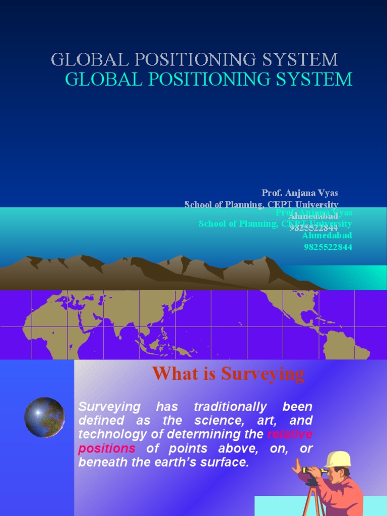 Global Positioning System PDF Surveying Global Positioning System