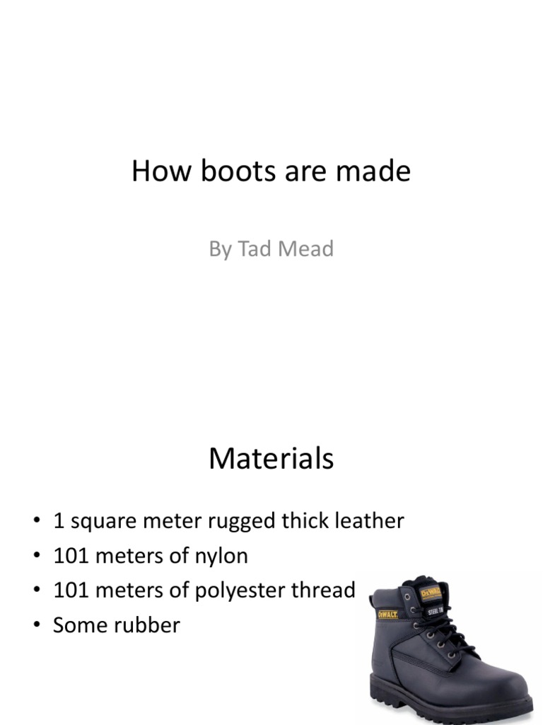 Making Boots | PDF