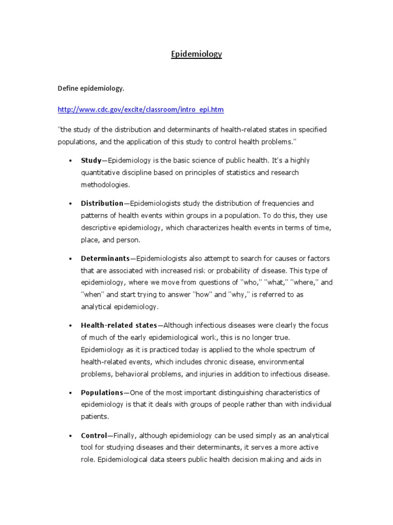 Epidemiology Notes PDF Epidemiology Virulence