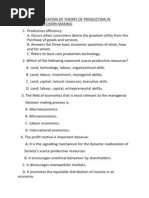 MCQ Economics