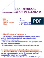 Periodic Classification of Elements