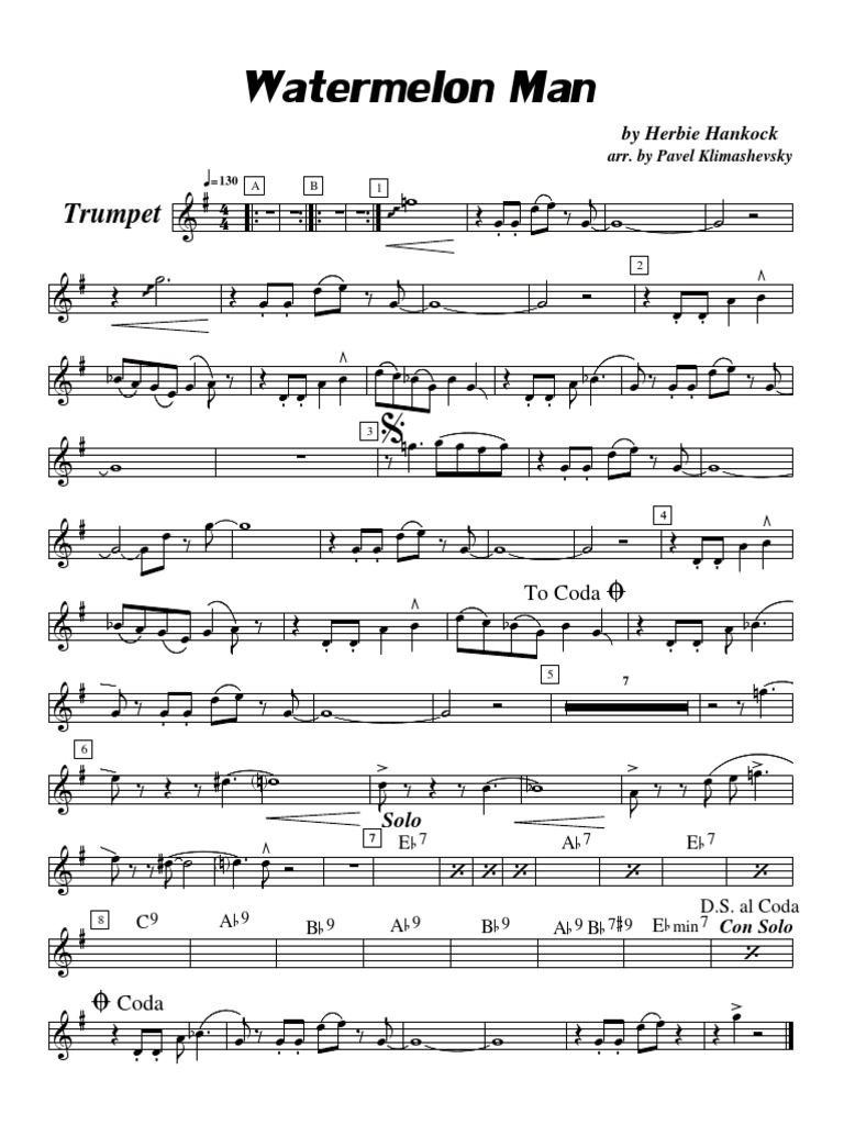 Watermelon Man Trumpet
