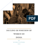 Decline of Position of Women in India