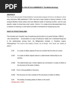 Brewis. Structuralist Analysis of D.H. Lawrence...