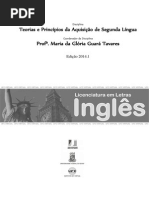 aquisição de segunda língua