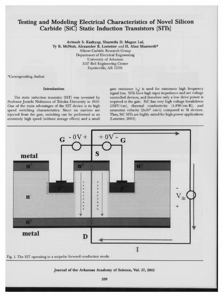 static induction transistor Field Effect Transistor Bipolar