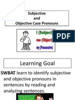 Lesson 16 Subjective Pronouns