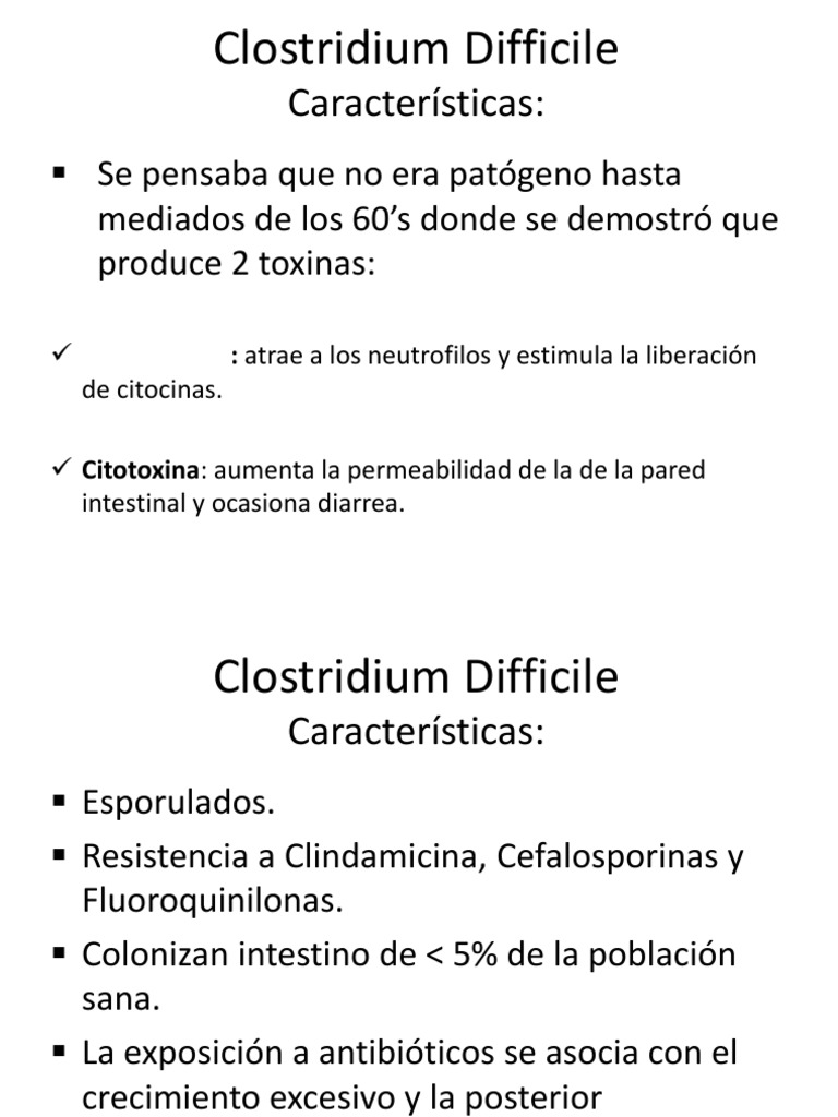 Clostridium Difficile: Toxinas y Tratamiento | PDF
